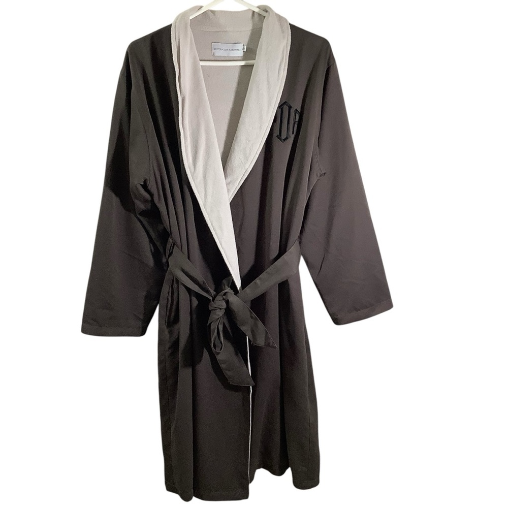 Restoration Hardware Fleece Robe with Monogram